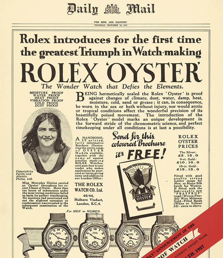 rolex oyster story - Oriental Watch Company